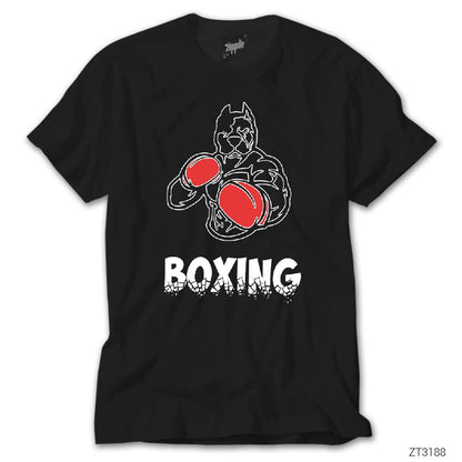 Pitbull Boxing Siyah Tişört