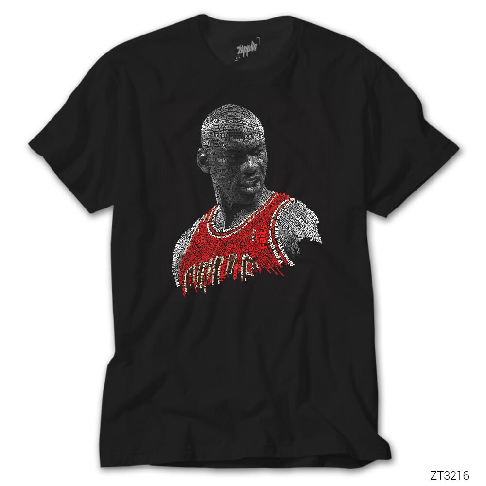 Air Jordn Text Siyah Tişört