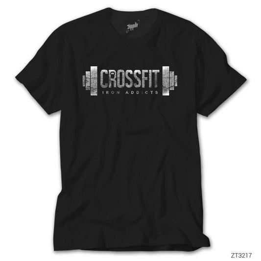 Crossfit Iron Siyah Tişört