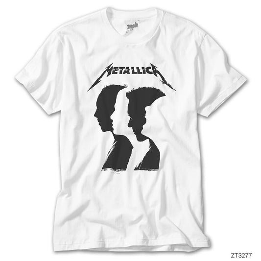 Metallica Group Silhouette Beyaz Tişört