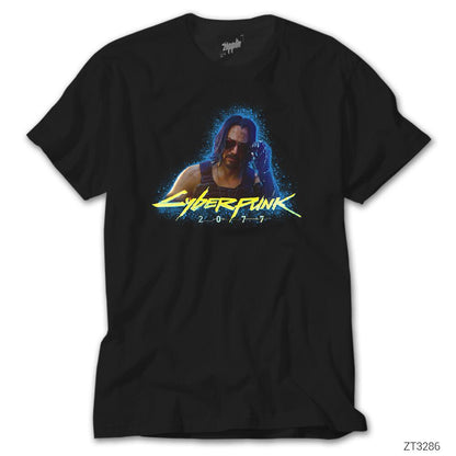 Cyberpunk 2077 Keanu Reeves Siyah Tişört