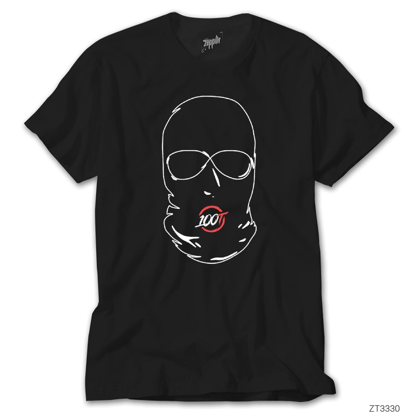 100 Thieves Mask Siyah Tişört