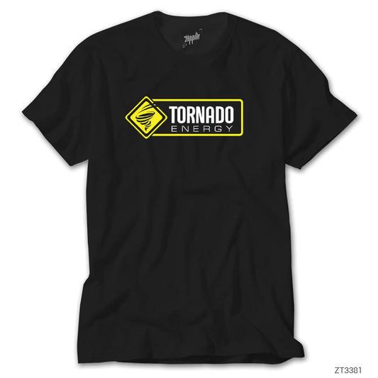 Tornado Energy Side Siyah Tişört