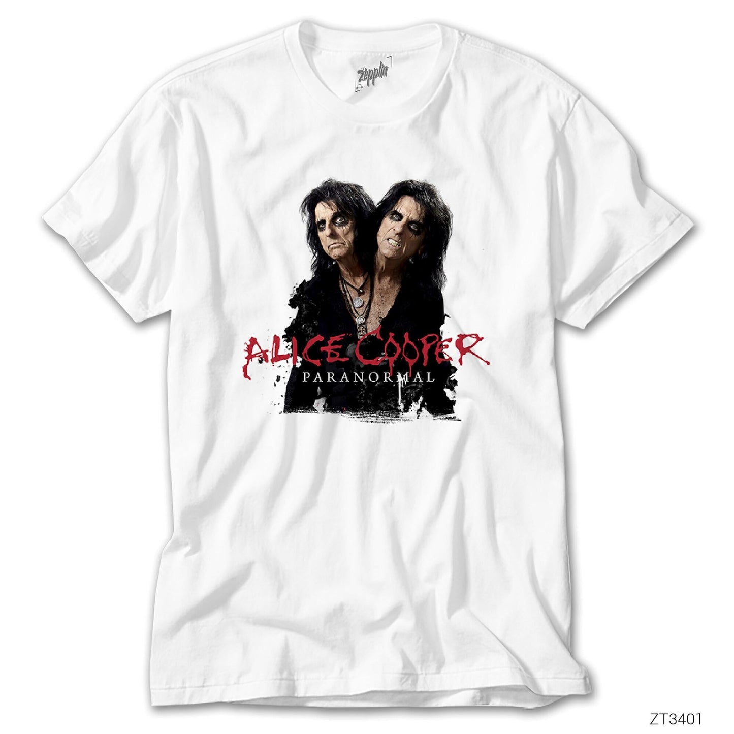 Alice Cooper Paranormal Beyaz Tişört