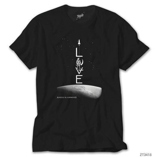 Angels and Airwaves Love Siyah Tişört