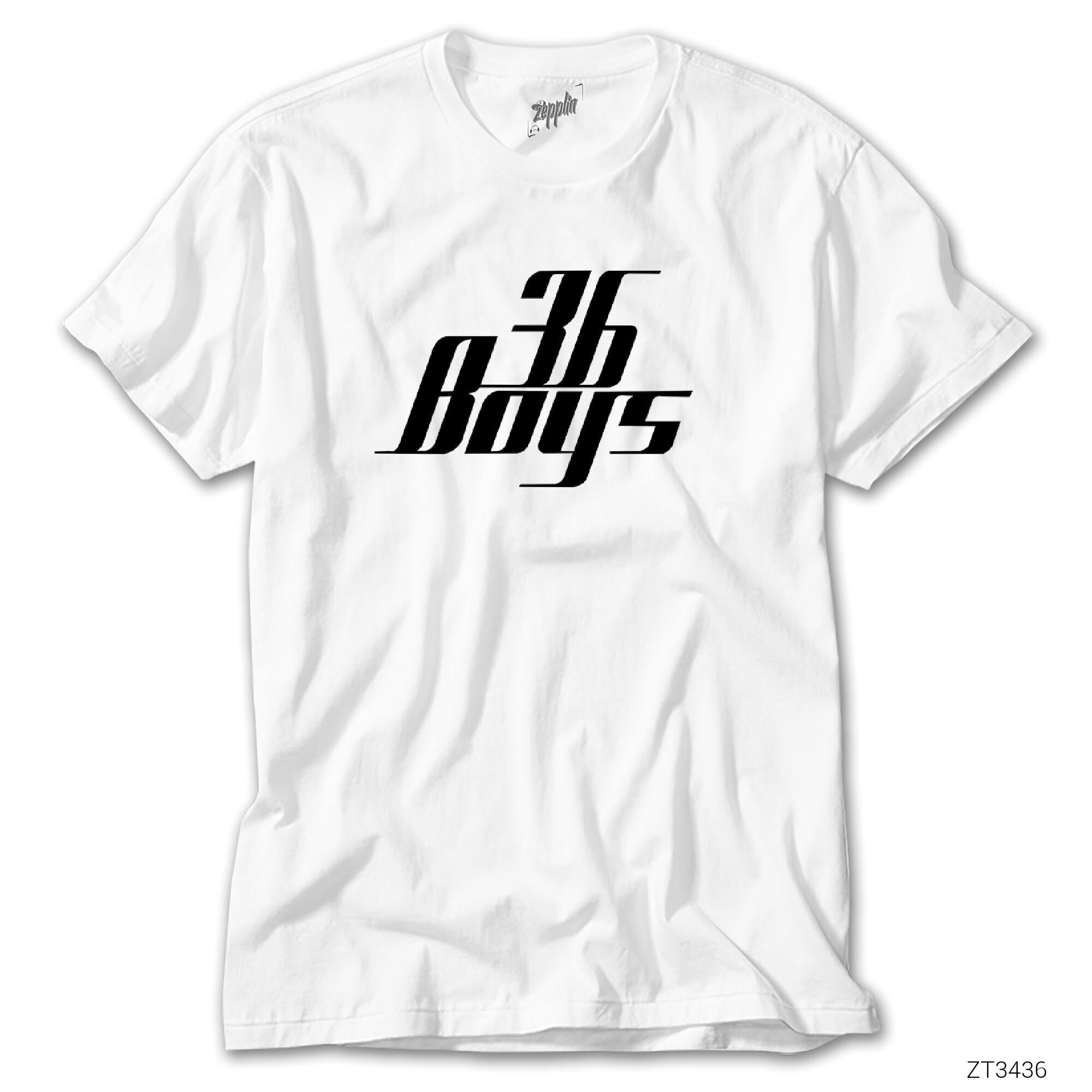 36 Boys Flat Beyaz Tişört