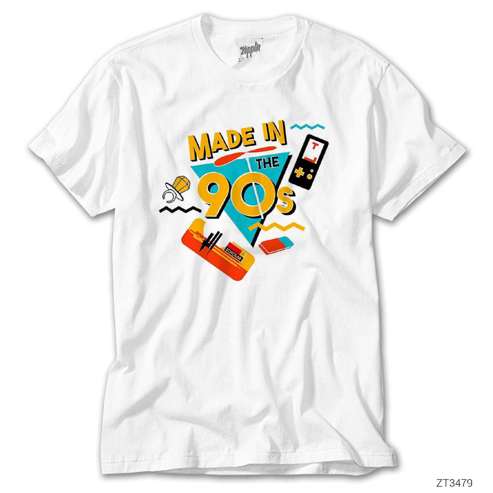 90lar Nostalji Beyaz Tişört