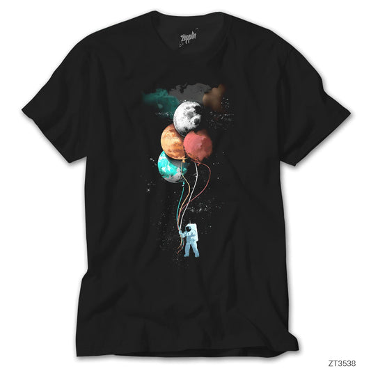 The Spaceman Trip Siyah Tişört