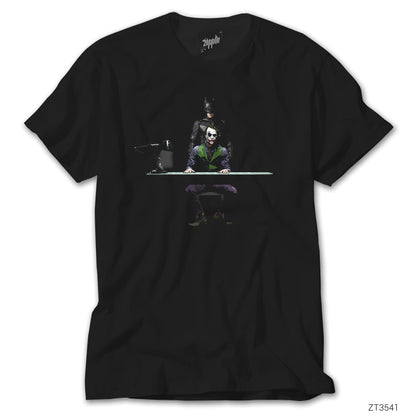 Batman And Joker Inquiry Siyah Tişört