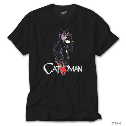 Catwoman Siyah Tişört