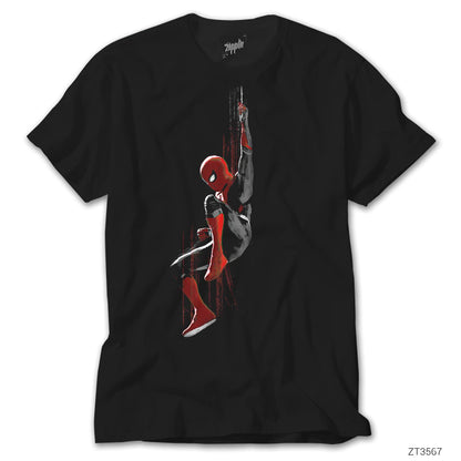 Spiderman Splash Siyah Tişört