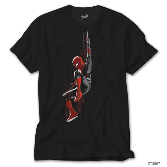 Spiderman Splash Siyah Tişört