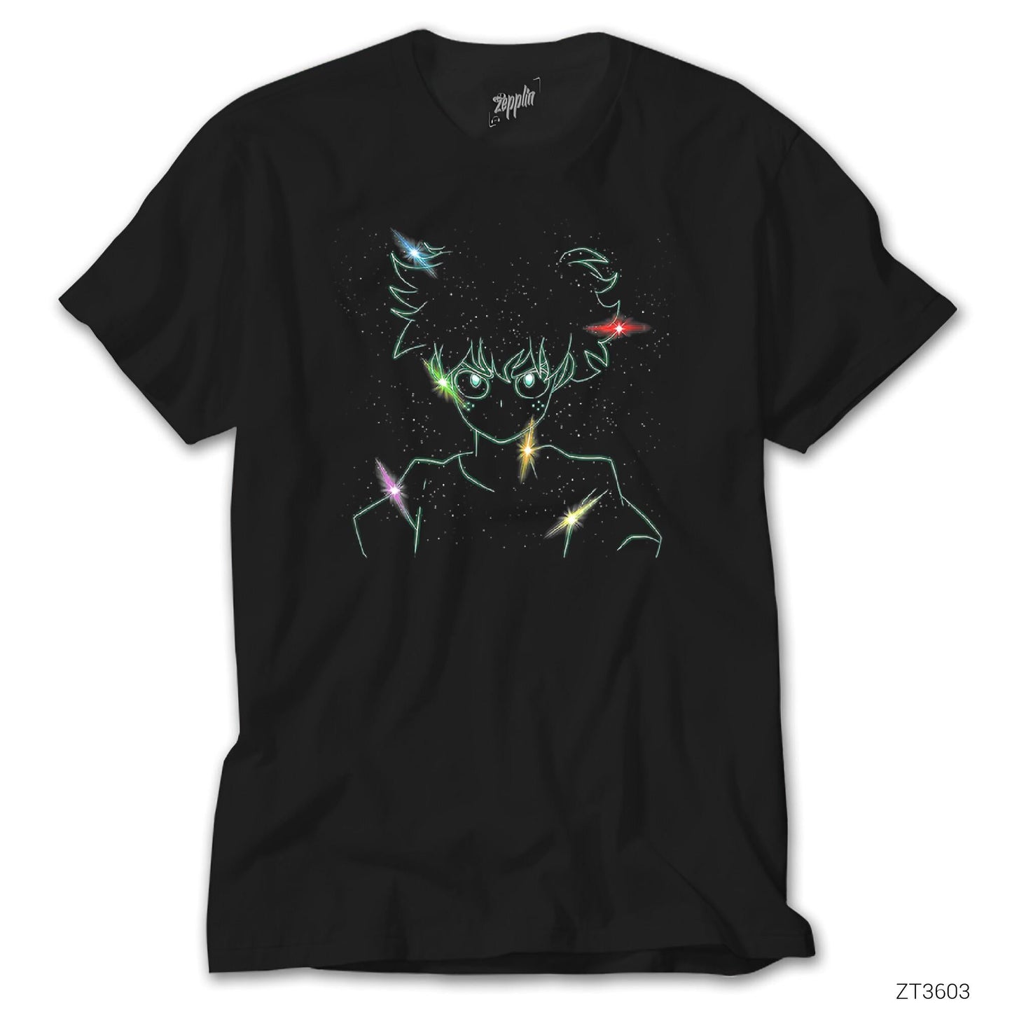My Hero Academia Deku Galaxy Siyah Tişört