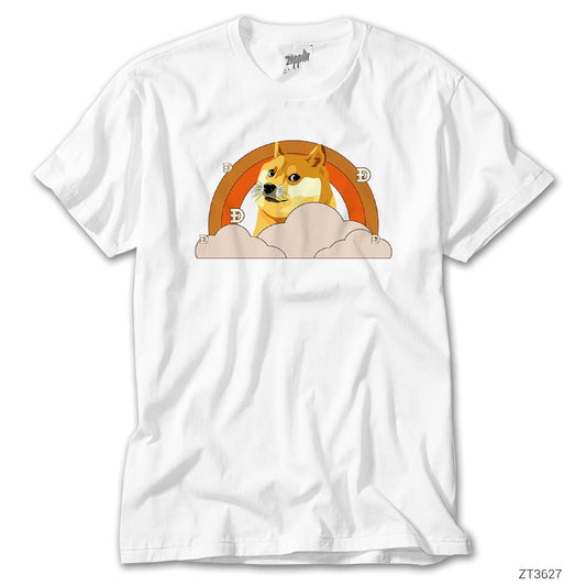 Dogecoin Kripto Para Beyaz Tişört