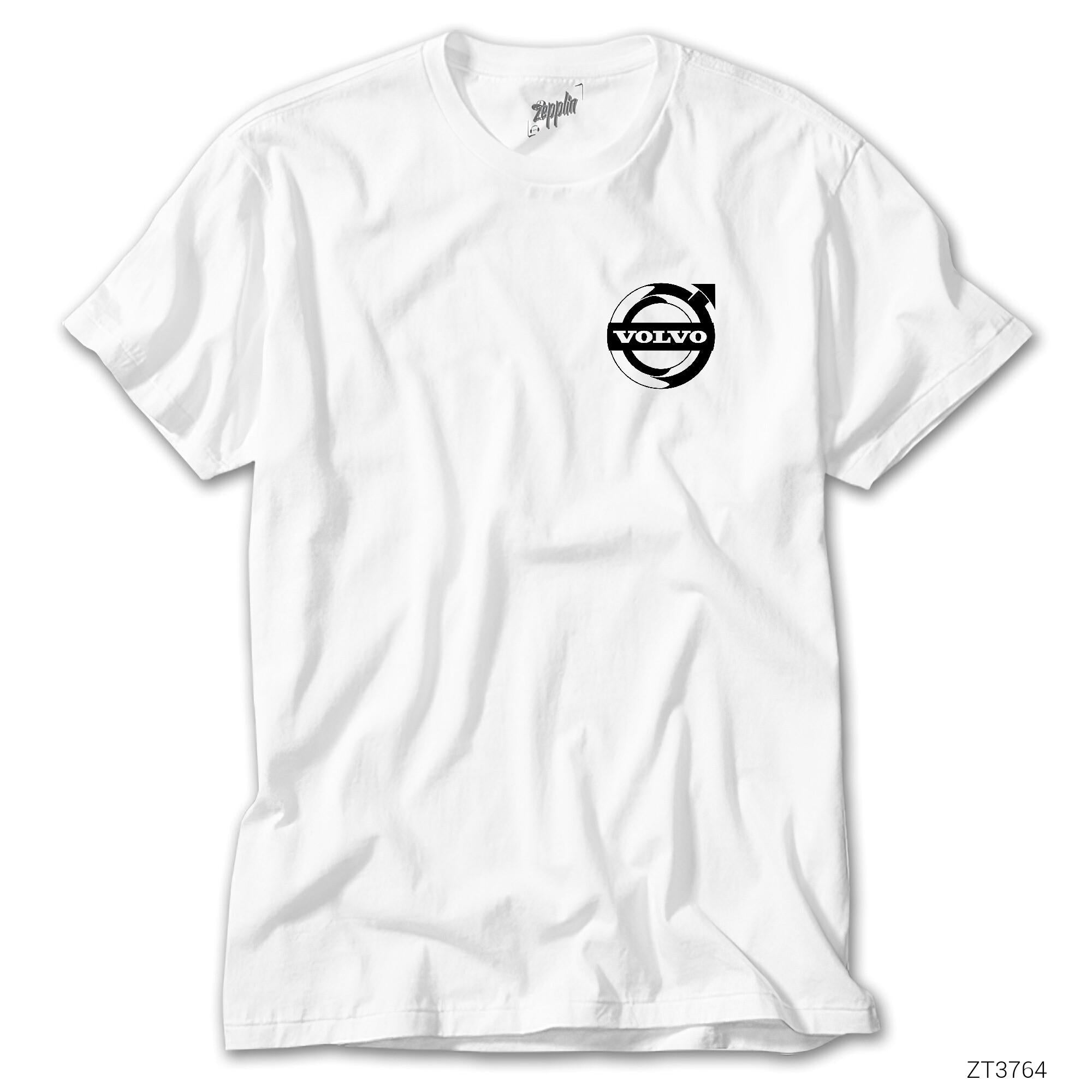 Volvo Amblem Beyaz Tişört