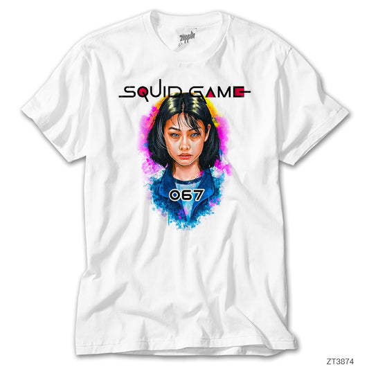Squid Game Kang Sae byeok 067 Beyaz Tişört