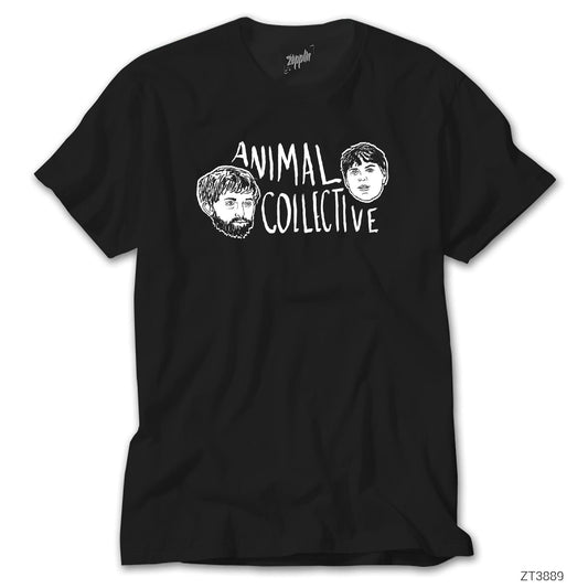 Animal Collective Heads Siyah Tişört