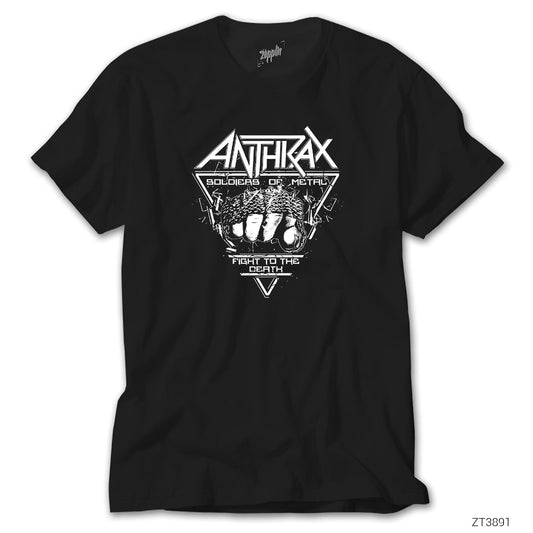 Anthrax Fight to the Death Siyah Tişört