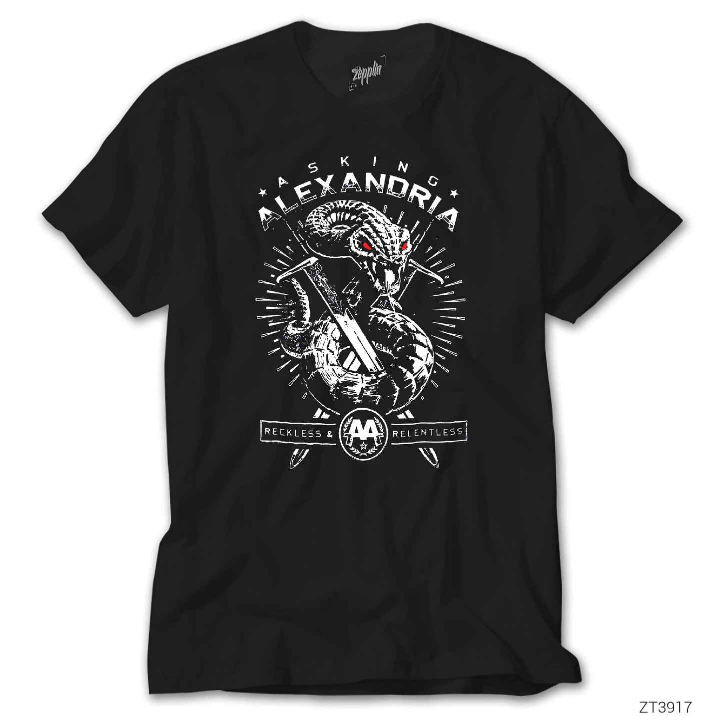 Asking Alexandria Reckless And Relentless Siyah Tişört