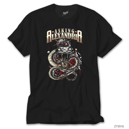 Asking Alexandria Snake Siyah Tişört