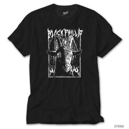 Black Metal Phillip Essential Siyah Tişört