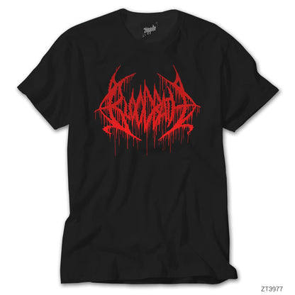 Bloodbath Logo Red Siyah Tişört