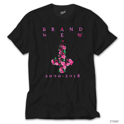 Brand New Farewell Cross Siyah Tişört