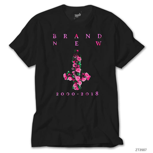 Brand New Farewell Cross Siyah Tişört