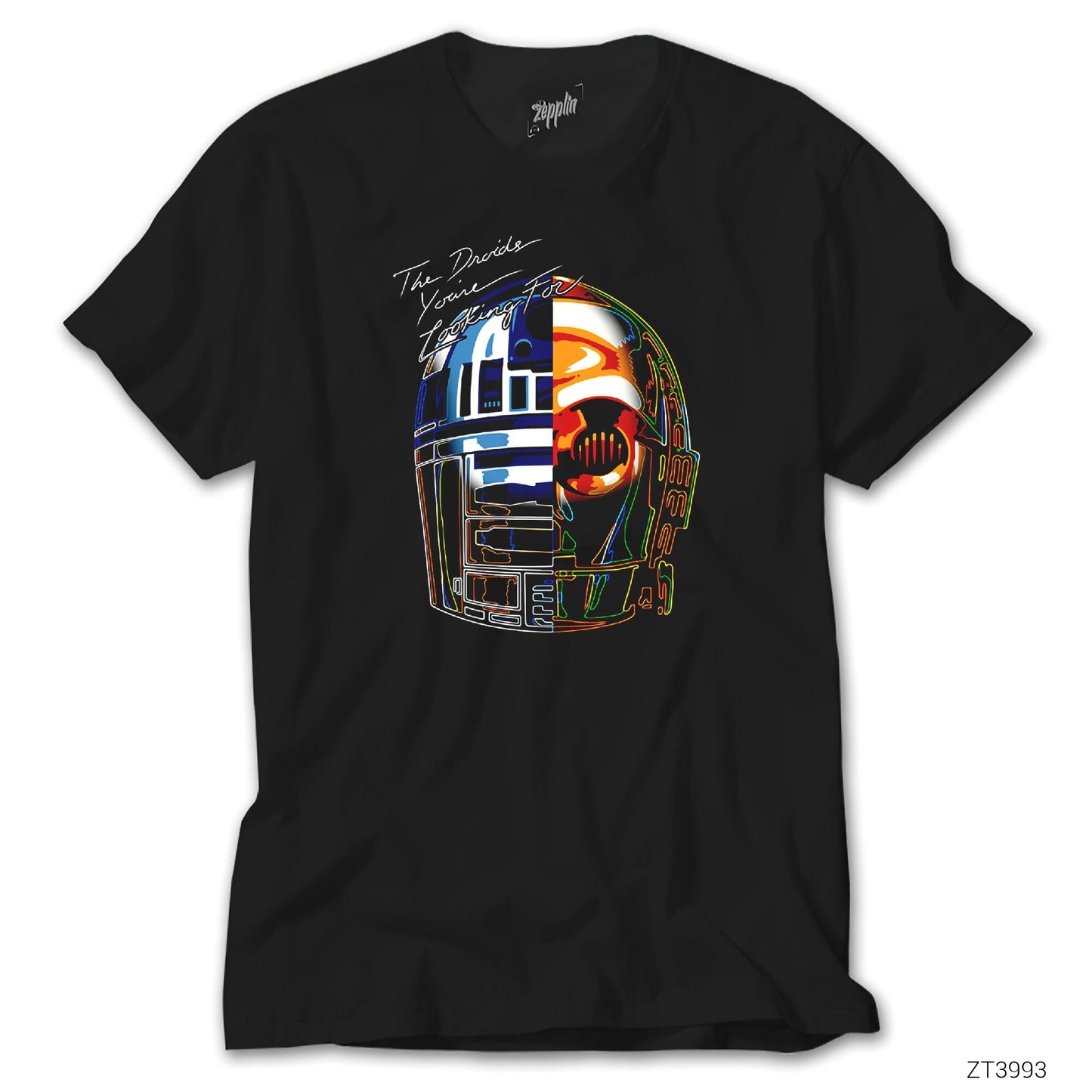Daft Punk Droid Siyah Tişört