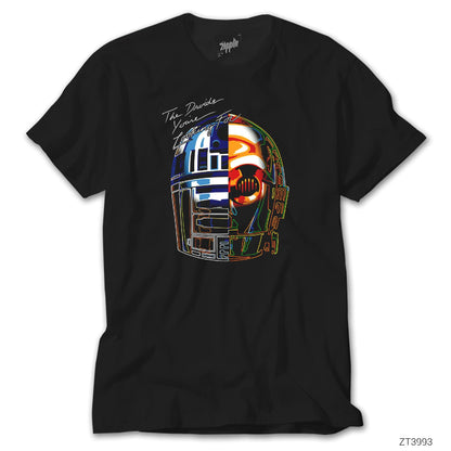 Daft Punk Droid Siyah Tişört