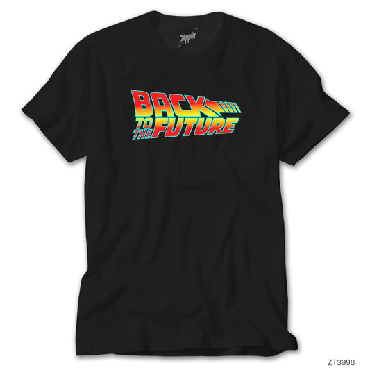Back To The Future Gelece Dönüş Siyah Tişört