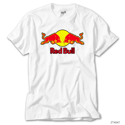 Redbull Logo Beyaz Tişört