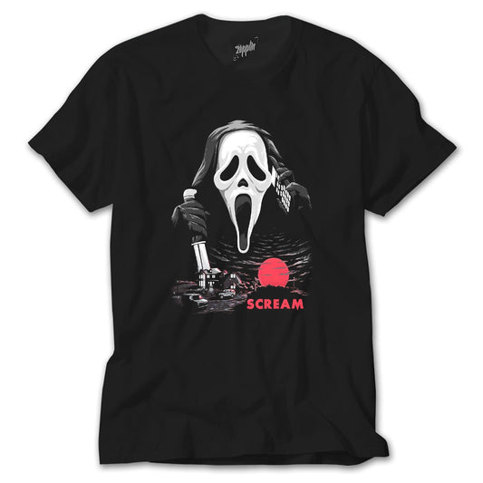 Scream Town Siyah Tişört