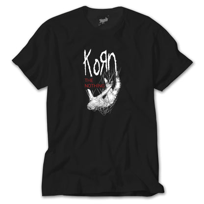 Korn The Nothing Siyah Siyah Tişört
