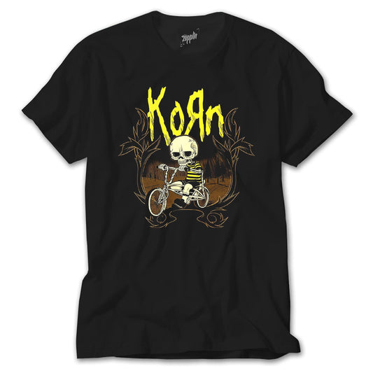 Korn Skull Siyah Tişört