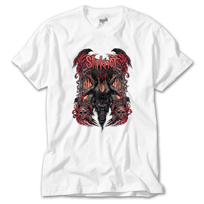 Slipknot Ram Head Beyaz Tişört