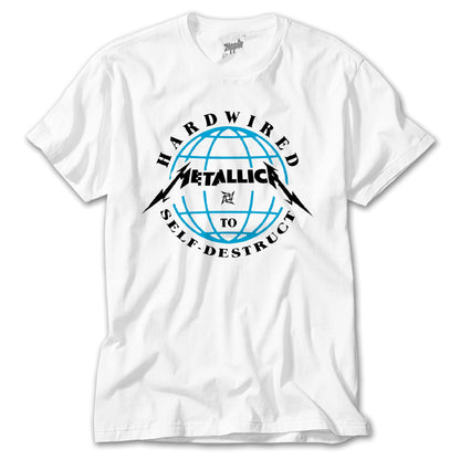 Metallica Hardwired Beyaz Tişört