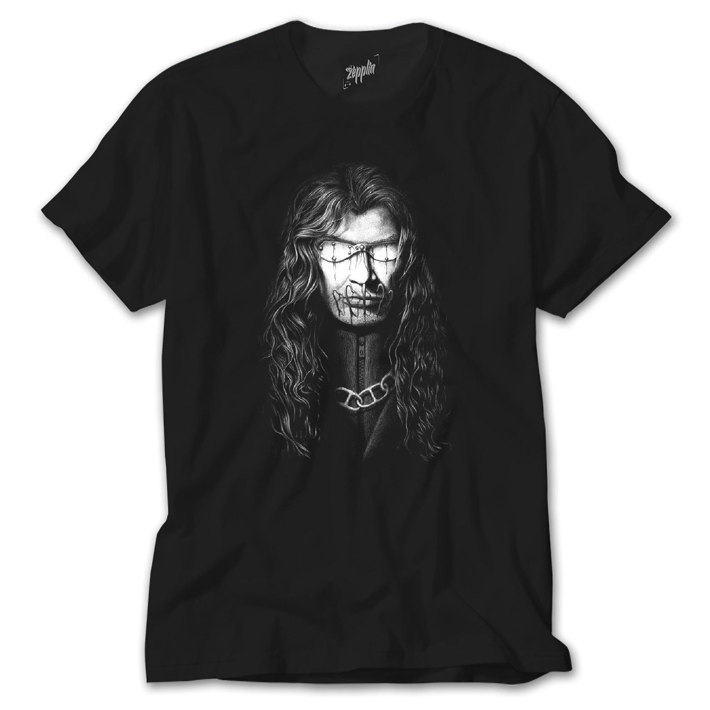 Megadeth Dave Mustaine Siluet Siyah Tişört