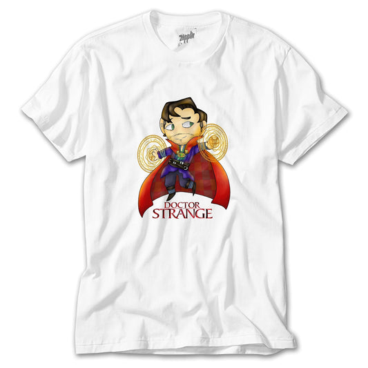 Dr. Strange Cartoon Beyaz Tişört
