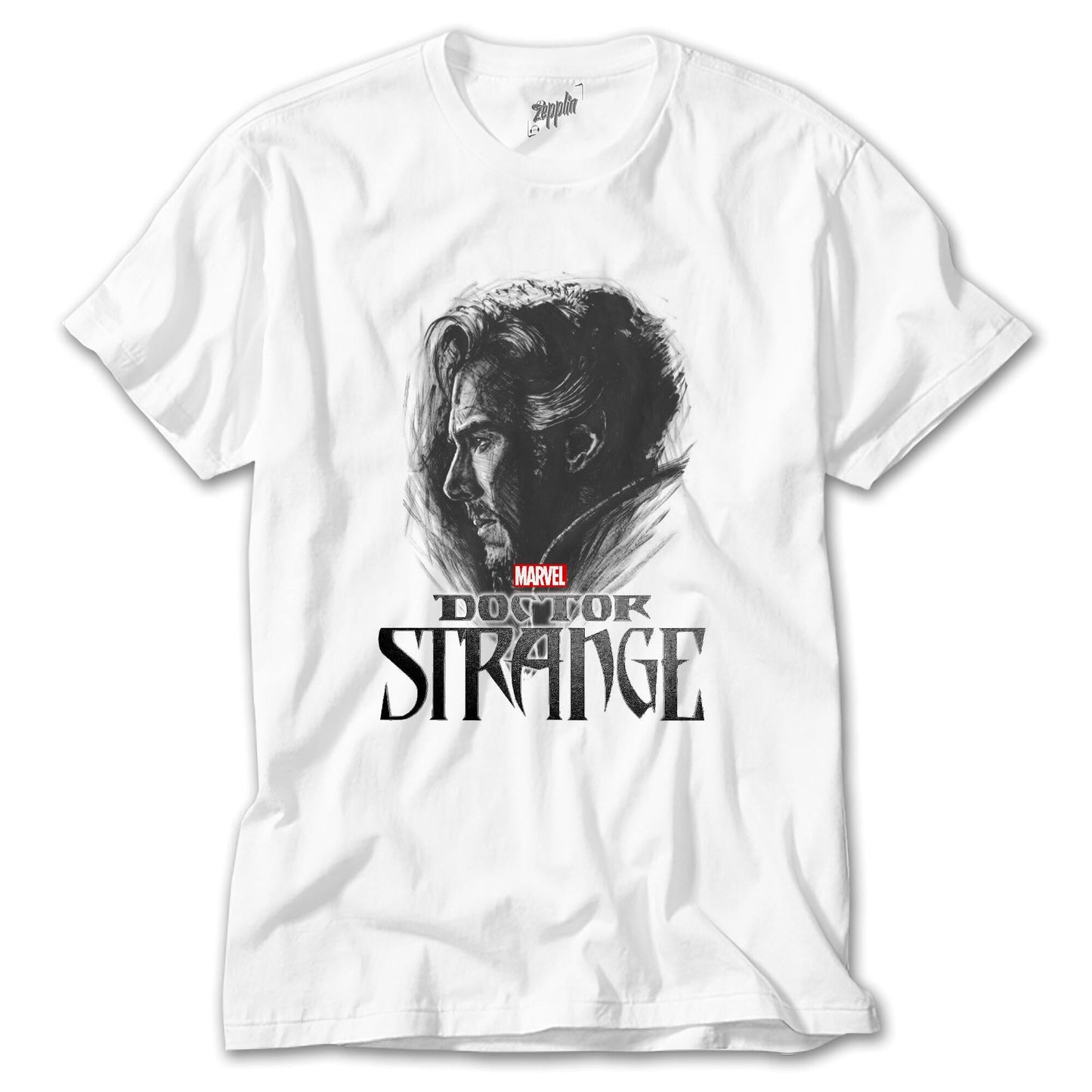 Dr. Strange Head Beyaz Tişört