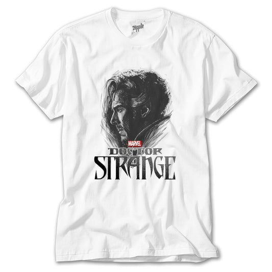 Dr. Strange Head Beyaz Tişört