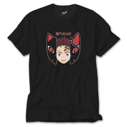 Demon Slayer Tanjiro Kamado Siyah Tişört