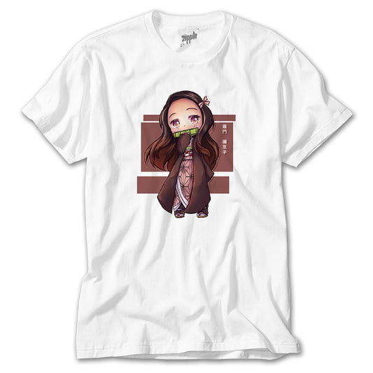 Demon Slayer Nezuko Kamado Beyaz Tişört