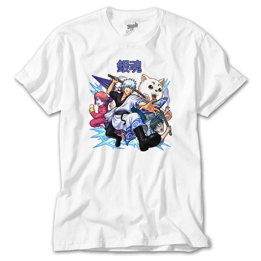 Gintama Beyaz Tişört