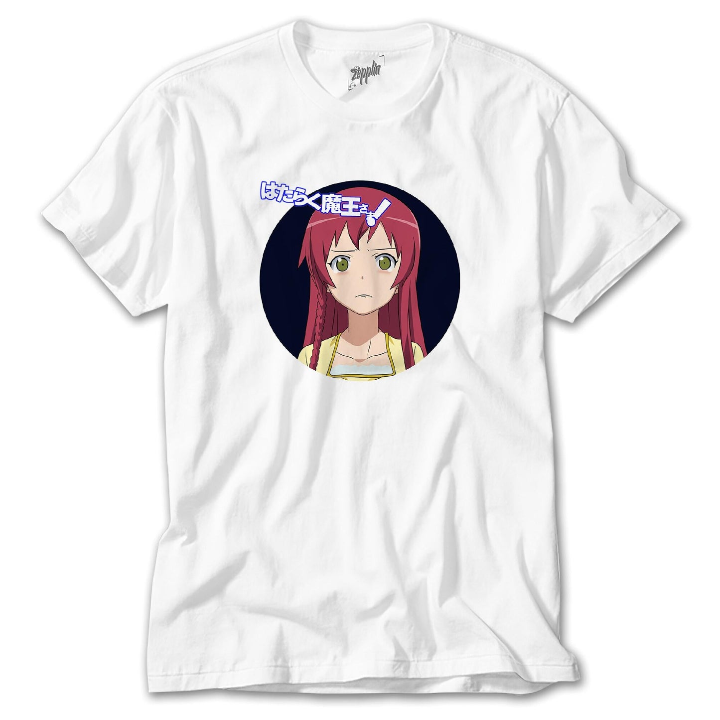 Hataraku Maou sama Emi Yusa Beyaz Tişört