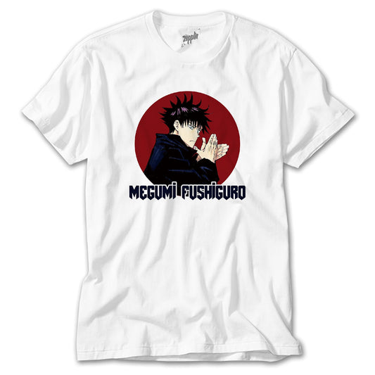 Jujutsu Kaisen Megumi Fushiguro Beyaz Tişört