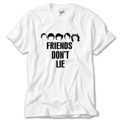 Stranger Things Friend Dont Lie Beyaz Tişört
