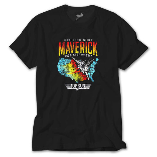 Top Gun Maverick The Best Siyah Tişört