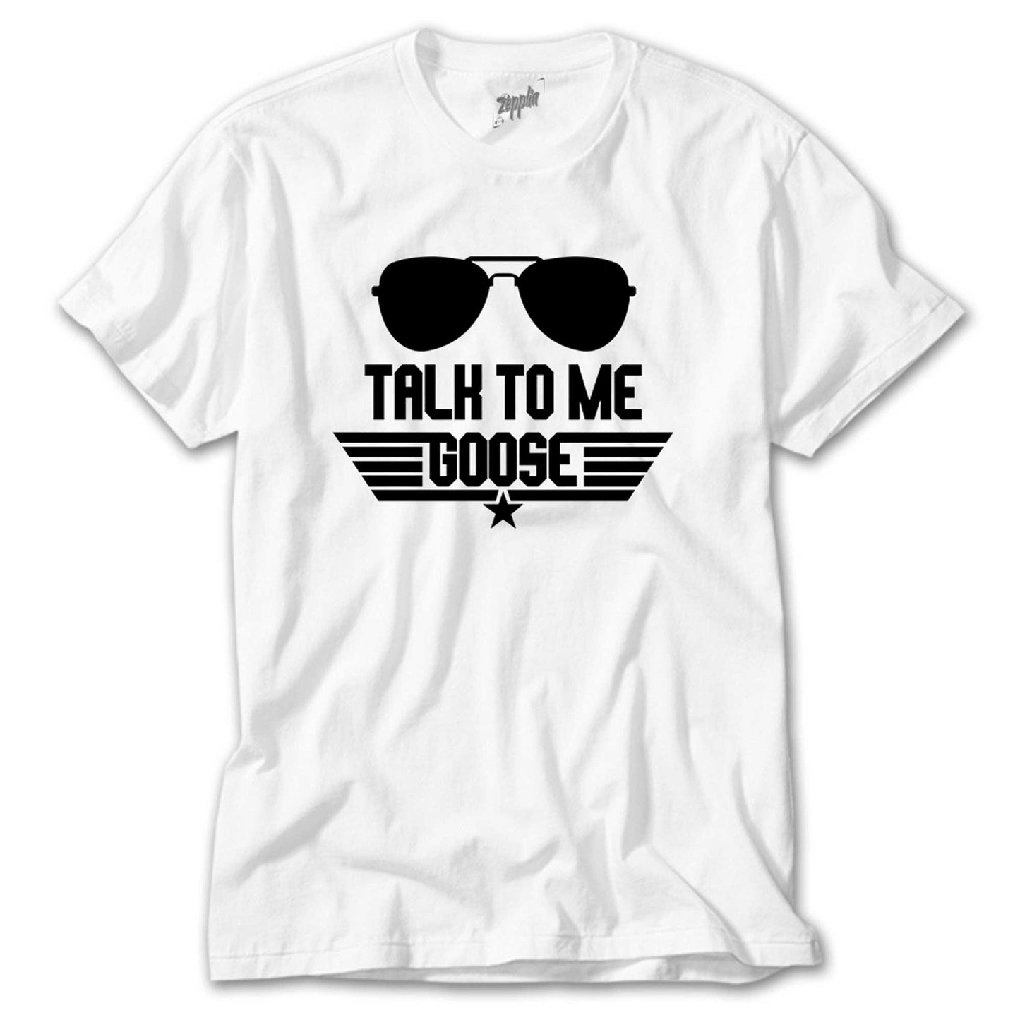 Top Gun Talk To Me Beyaz Tişört
