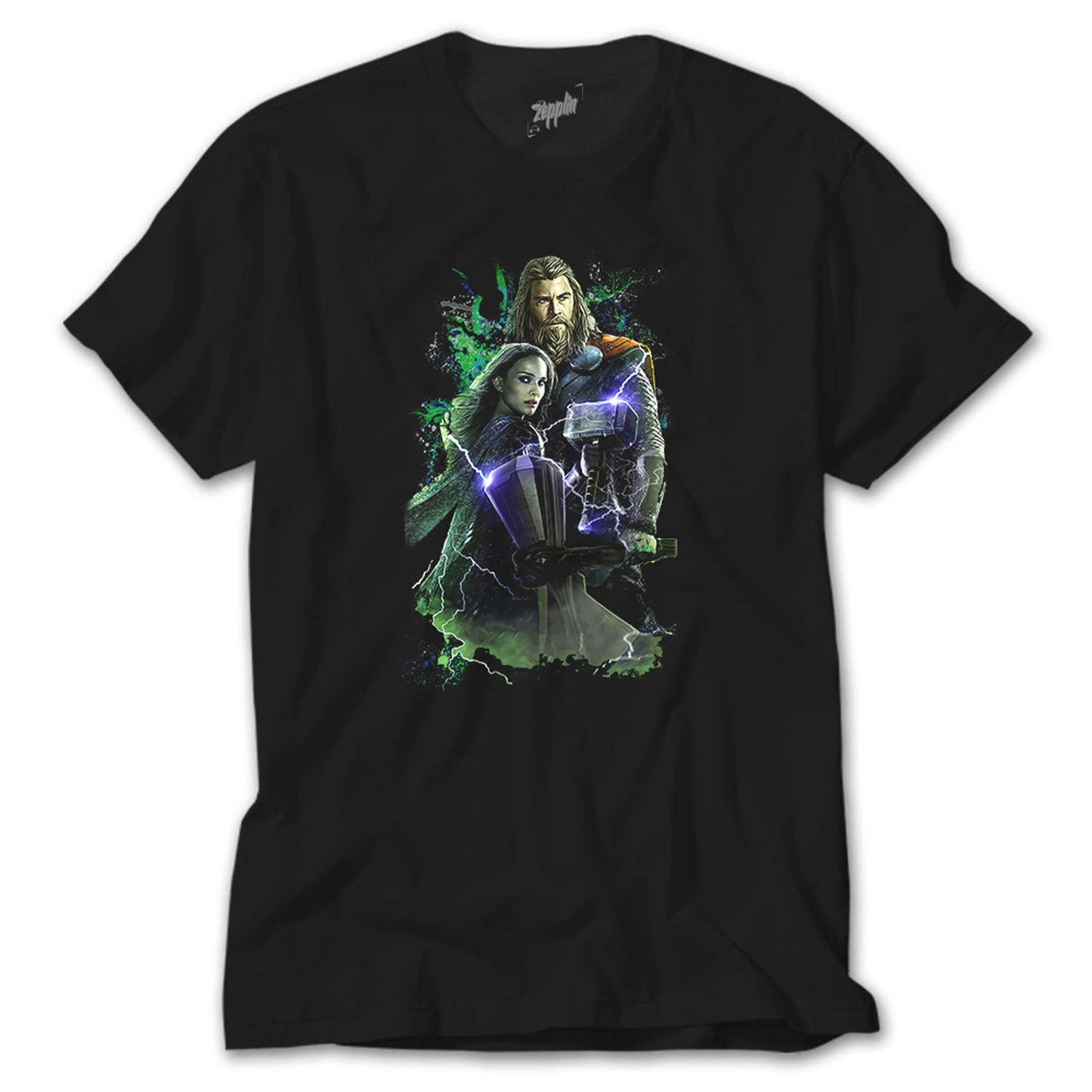 Thor Stained Banner Siyah Tişört